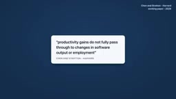 Productivity gains failed to pass through to final output