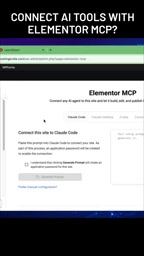 Elementor MCP 连接 Claude、Codex 与 Cursor 实操解析