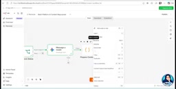Using the Prepare Content node to parse the JSON data returned by the AI