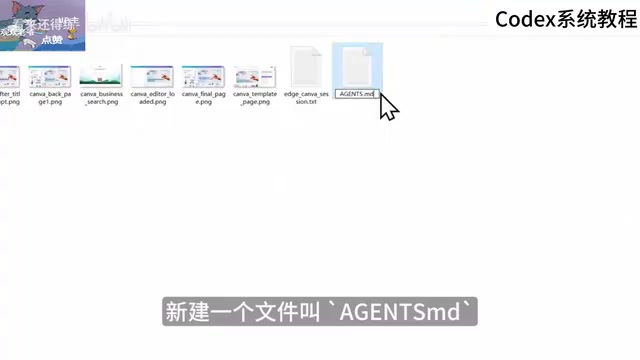 Writing the Agents MD file in a text editor