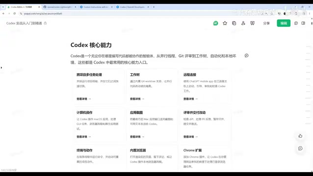 Codex核心能力整合