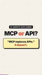 Will MCP Replace API? The Essential Difference Explained in 40 Seconds