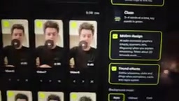 The video generation interface