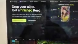 The landing page interface