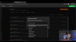 Credentials configuration interface