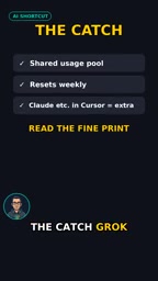 Grok and Cursor share one usage pool that resets every week