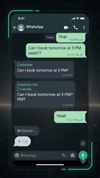 Customer receives an automatic reply instantly