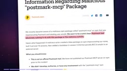 Someone published an MCP server using a company's name