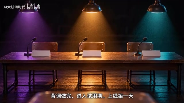 Examiners take turns giving it problems on stage