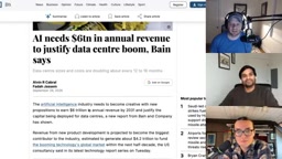 Screenshot of financial and infrastructure discussion