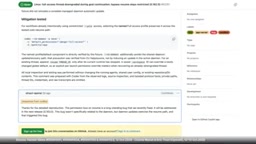a, quote, response from Codex tag, confirmed updates triggered a bug stripping .git permissions.