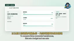 再请ChatGPT分别整理规格