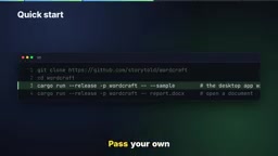 Pass in your own docx to open it