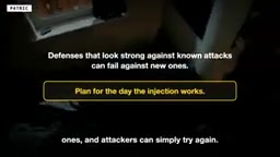 Plan for the day an injection succeeds
