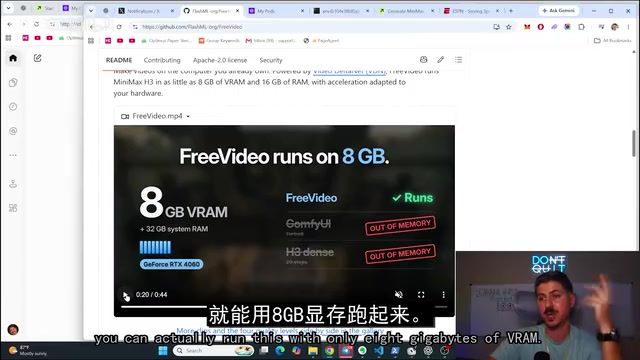 Running Open-Source AI Video Models on 8GB VRAM: FreeVideo Hands-On Test