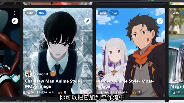 LoRA style effect example