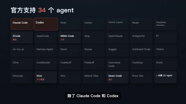 支持的Agent列表