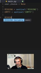 使用 object() 作为哨兵会破坏类型提示的意义