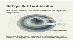 And then its weaker activations systematically ripple out to MAGA hats.