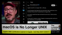 macOS 不再是 UNIX:苹果未续认证,技术本质未变