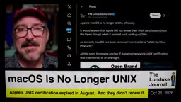 BSD 家族同样未被认证为 UNIX