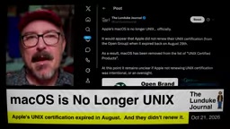 macOS 与 UNIX 的关系多年來争论不休
