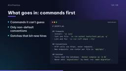 Tests need the database running first.
