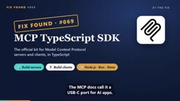 MCP TypeScript SDK:一个插件适配所有AI助手?
