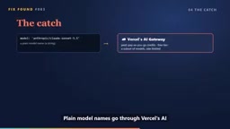 Ordinary model names go through Vercel's AI Gateway