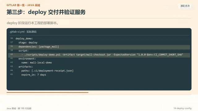 The script waits for the service to respond and checks the shipping fee and version