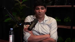 Lex Fridman podcast screenshot: discussing mathematical improvements on social platforms