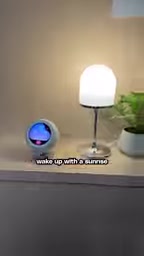Sunrise wake-up feature simulates natural light