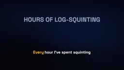 The AI reads logs to locate the config error