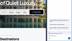 Tool call records when the agent performs a hotel search