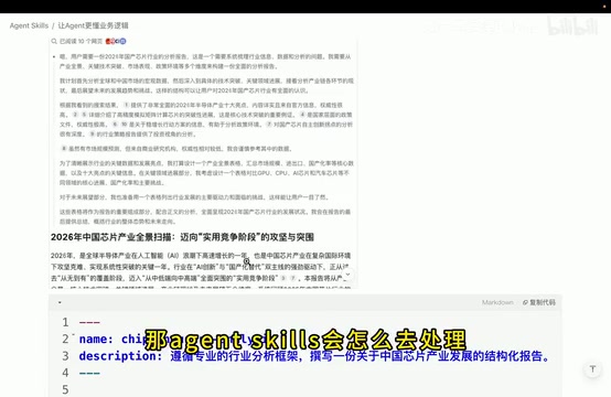 Screenshot of Agent Skills' processing approach
