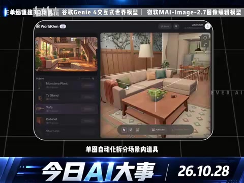单图生成3D场景!谷歌Genie 4世界模型颠覆游戏开发