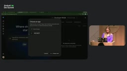 Selecting a connected app to test in Developer Mode