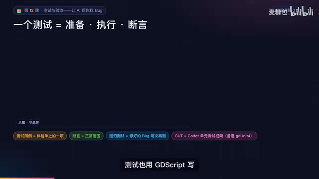 AI Game Dev Acceptance Lesson: Using GUT Tests and Agent Self-Checks to Make Bugs Impossible to Hide