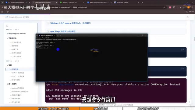 执行临时安装命令
