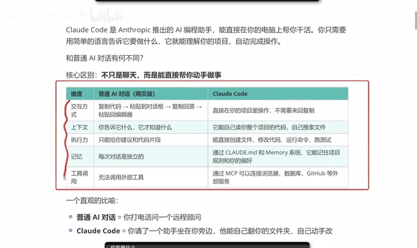 Claude Code vs 普通AI对话:五大维度深度对比