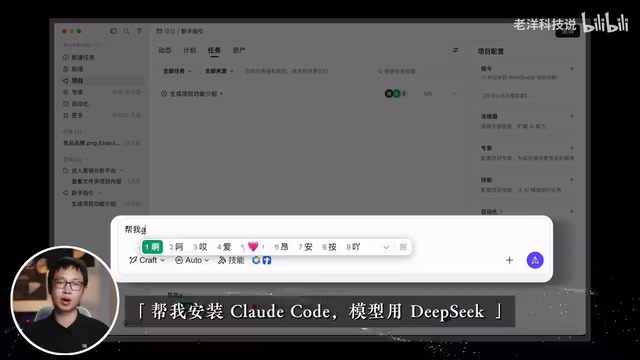 输入安装指令