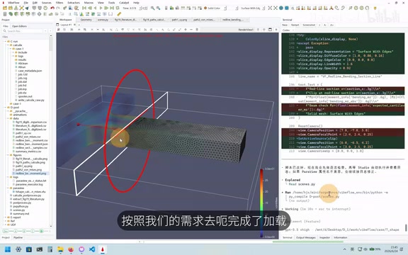 自动生成截面切片与网格可视化