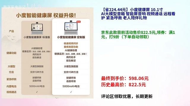 Xiaodu Health Screen Review: How an AI Large Model Enhances Companionship and Remote Care for the Elderly