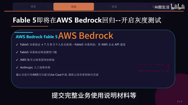 截止目前只有AWS可以提交User Case申请