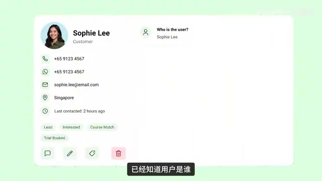 AI determines which course to recommend based on user responses
