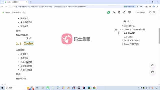 在第一次看到这个CodeX的时候