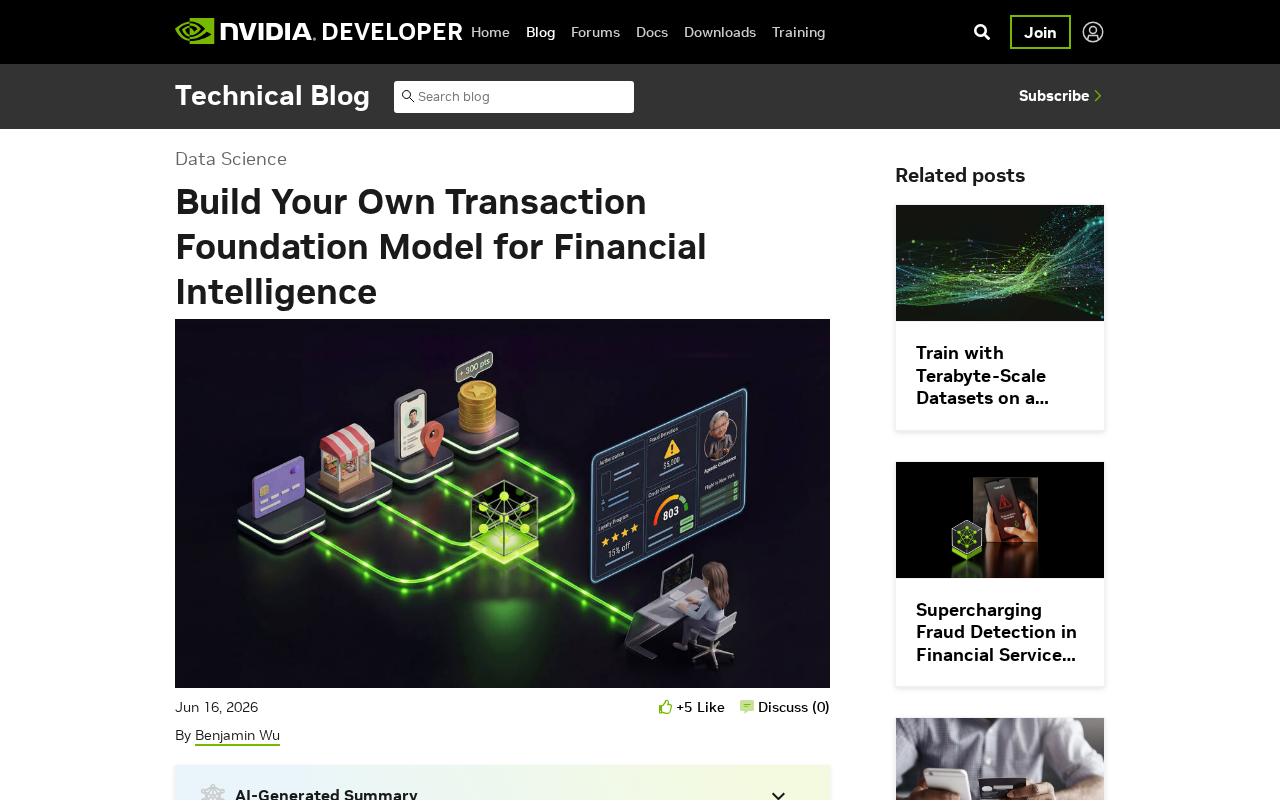 NVIDIA金融交易基础模型构建指南:从预训练到下游应用全解析