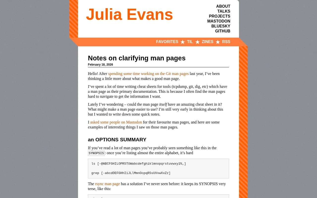 Man Page Optimization Guide: Cheat Sheets, Categorized Navigation, and Example Design Patterns