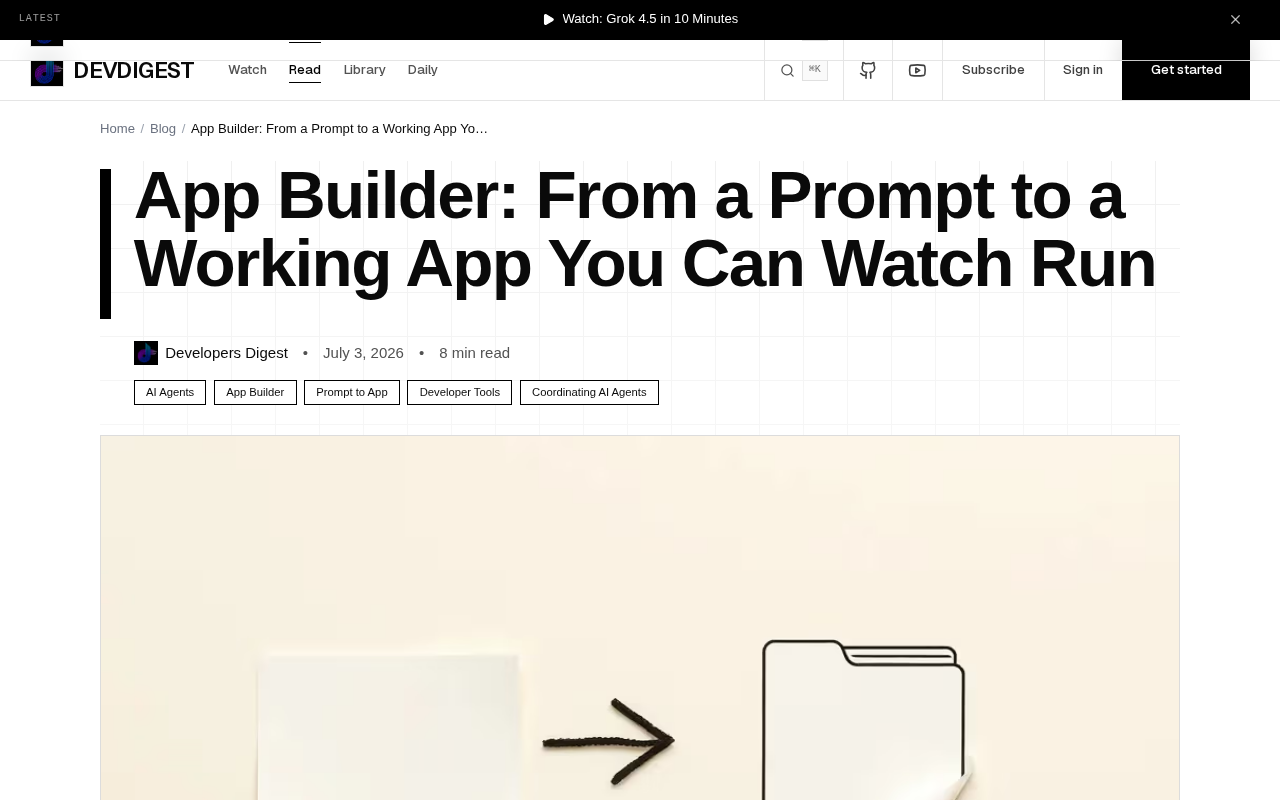 App Builder:一句话生成可运行应用,AI编程工具新范式