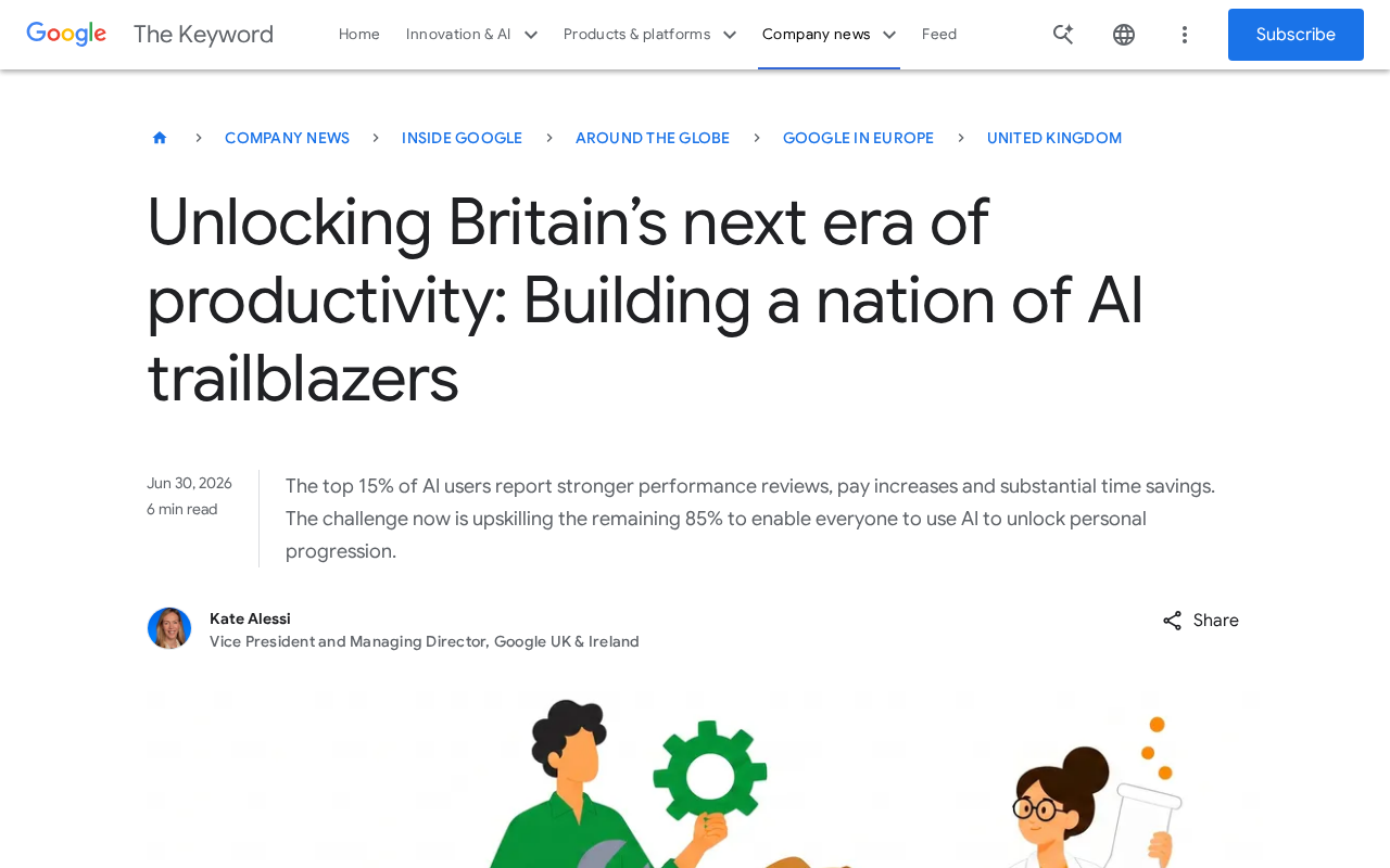 Google UK Report: How AI Can Solve the Productivity Puzzle and Build a Nation of AI Trailblazers